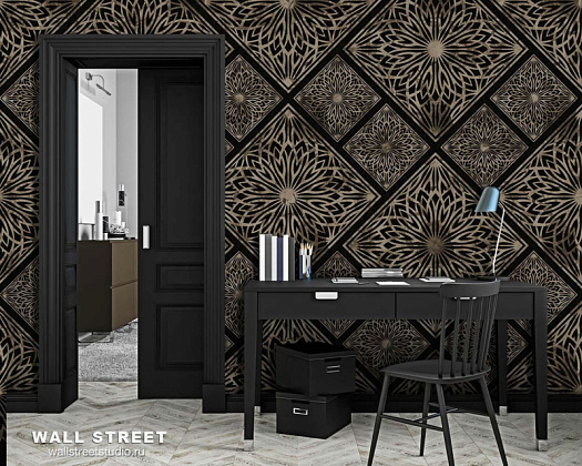 Фотообои в интерьере артикул Ajoure 5, AJOURE, Wall street