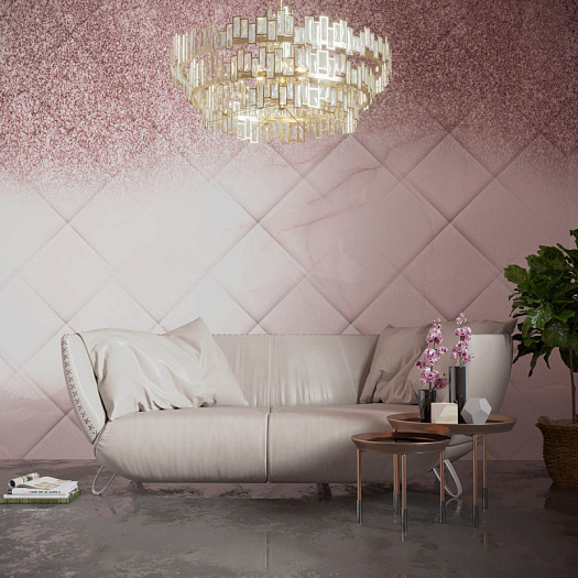 Фотообои в интерьере артикул Pink It Marble 14, PINK IT MARBLE, Wall street